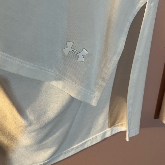 Under Armour Modal WHITE Long Sleeve Cut Out yoga First pic reference only Large - Picture 7 of 7